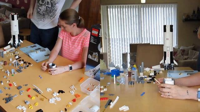 LEGO NASA Apollo Saturn V Ideas 21309: Epic Time-lapse Build смотреть онлайн