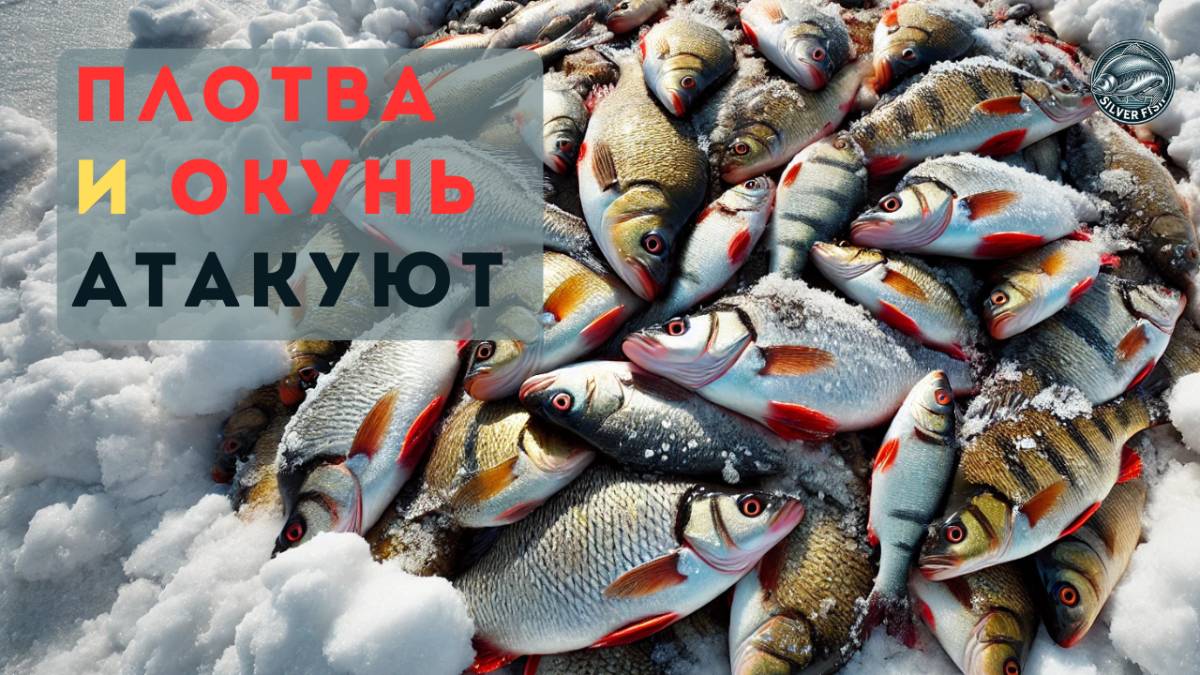 Ловля окуня на балду и плотвы на безмотылку. Рыбалка на водохранилище зимой. смотреть онлайн