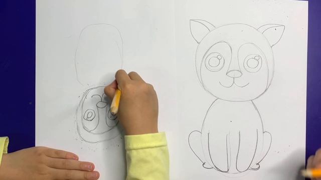 Уран зургийн үнэгүй хичээл №6, 5-8 нас "Хаски нохой зурах арга" смотреть онлайн