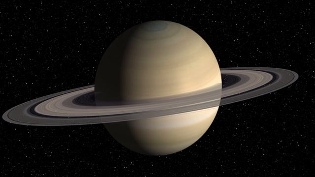 4K Saturn planet illustration abstract | Infinity loop | 3D animation effect with space background