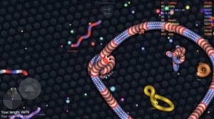 Самый большой червяк. Как я играл в slither.io