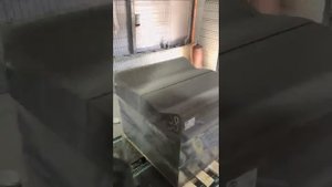 Упаковка бордюрного камня и тротуарной плитки в стретч-плёнку | Автоматический обмотчик ROBOPAC