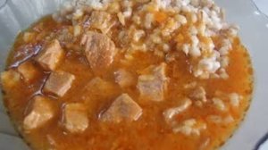 Перловка и соус с мясом в амс. Маринкины творинки. Всем МИРА и Добра!