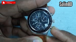 How to reset the chronograph hands on a Swatch YCS429 chronograph watch | Watch Repair Channel
