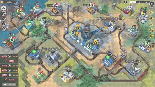 Запускаем ракету на Марс. Последний уровень в игре Train Valley 2. смотреть онлайн