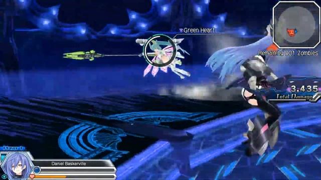 Megatagmension Blanc + Neptune vs Zombies (Fake Green Heart)