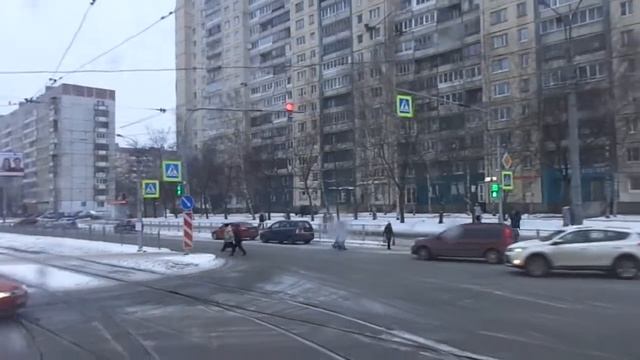 Трамвай Санкт-Петербурга 8-122: ЛВС-86К б.5112 по №18 (01.02.18) смотреть онлайн