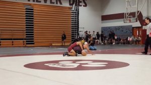 District Duals- Charles Jackson vs Woods- BIG WIN BY PIN