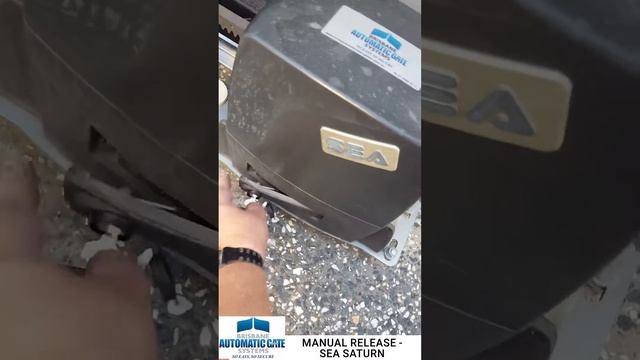 Manual Release of Sea Saturn 500 Fast Sliding Gate Opener/Operator/Motor