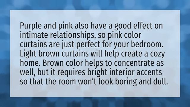 What is the best color for bedroom curtains? смотреть онлайн