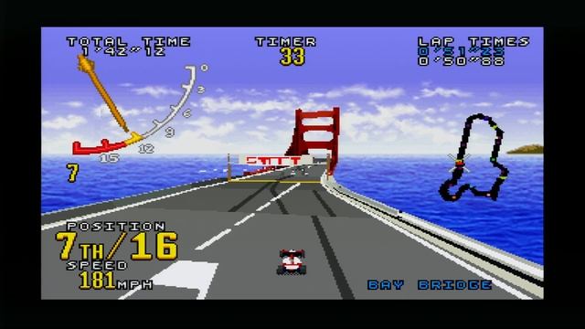 [Sega Saturn] Virtua Racing [4K, PAL, OSSC 4X]