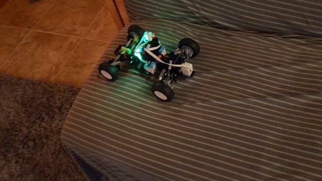 4x4 Lego Technic mini with steering and transmission using ONLY 4 Technic small angular motors
