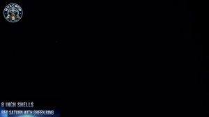 Raccoon Fireworks 1.3G JY8 0356 8 inch Shell Red Saturn With Green Ring