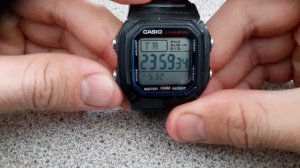 Casio W-800h with countdown timer