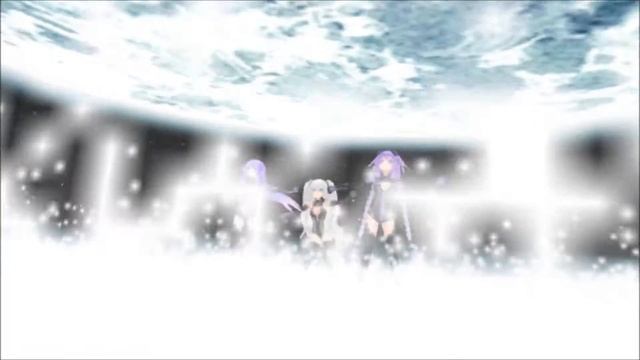 MMD X HDV Black HeartPurple HeartPurple Sister NeptuneDream FrighterHD