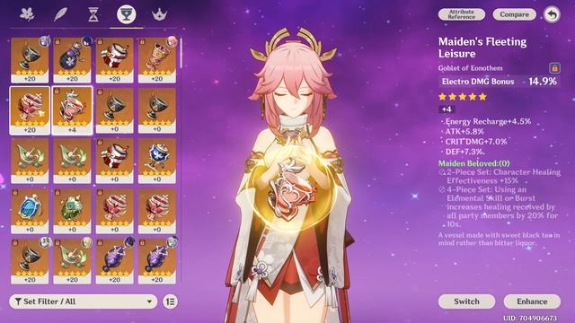 Artifact Farming Gilded Dreams for Yae Miko is a pain смотреть онлайн