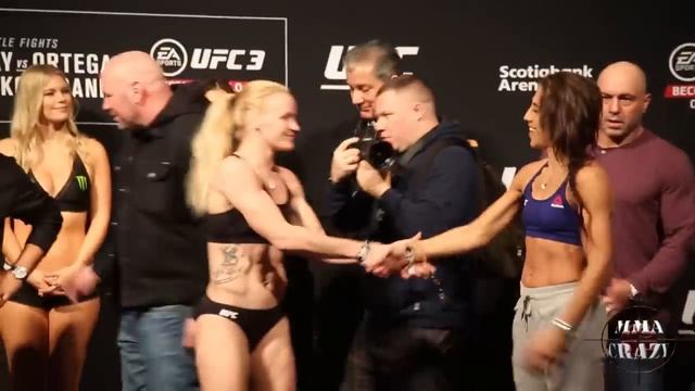 UFC 231: Valentina Shevchenko vs. Joanna Jedrzejczyk Weigh In Face Off