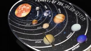 The Planets of the Solar System 1 Kilo Solid Silver Coin