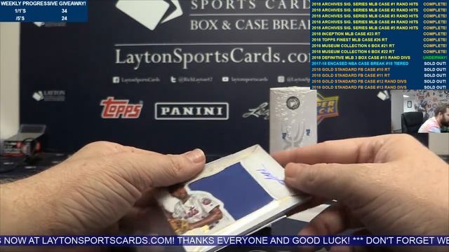 2018 Topps Definitive Baseball Hobby 3 Box Case Break #15   RANDOM DIVISIONS