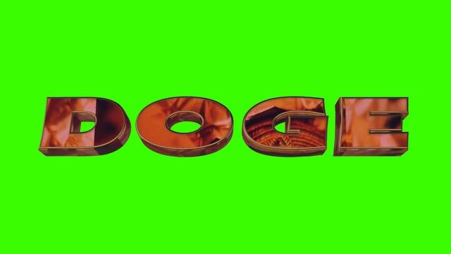 Футаж криптомонеты DOGE