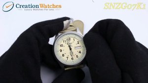 Seiko 5 Sports Automatic SNZG07 SNZG07K1 SNZG07K Military Nylon Strap Men's Watch  Model: SNZG07K1