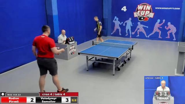 21:00 Пирвели Родион 3-2 Самойлов Владимир стол 4 ЮГ-5 13.05.22 смотреть онлайн