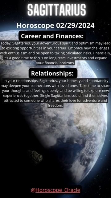 Sagittarius horoscope 02/29/2024 #shorts #horoscope смотреть онлайн