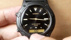 How To Set The Casio AW49H / AW-49 Tutorial