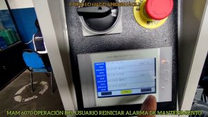 CONTROLADOR MAM-6070 OPERACION DEL USUARIO COMO REINICIAR ALARMA Y MANTENIMIENTO PROGRAMADO
