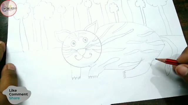International Tiger Day Drawing Easy/international tiger day Poster Making/World Tiger Day Poster