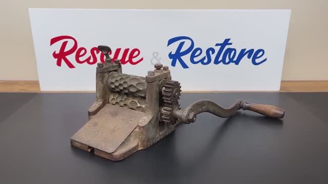 Реставрация и восстановление прокаточного станка для производства конфет 1870 года!!! смотреть онлайн