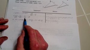 Proof -- similar triangles perimeters share same proportion as corresponding sides.