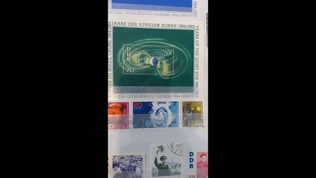 Почтовые марки. Тематика Космос.  Румыния, Чехословакия, Германия