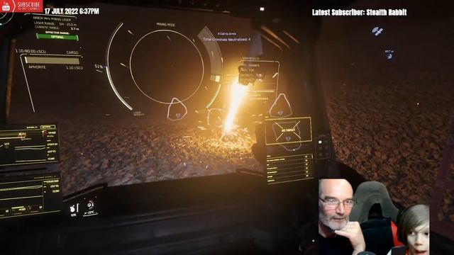 Star Citizen - Teaching my Youngest ROC mining (skip to 35mins as obs was a noob) смотреть онлайн