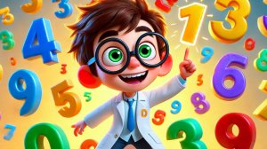 ЦИФРЫ ДЛЯ ДЕТЕЙ! 🤩 Учим считать с профессором Максом