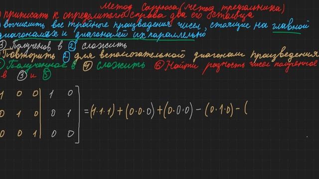 Матрица: Определитель третьего порядка №7 смотреть онлайн