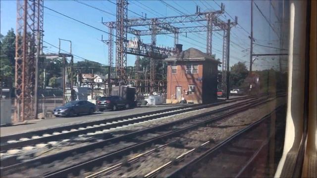 NJ Transit HD 60fps: Riding Comet V Cab Car 6043 on NEC Line Train 3917 (7/10/18) смотреть онлайн