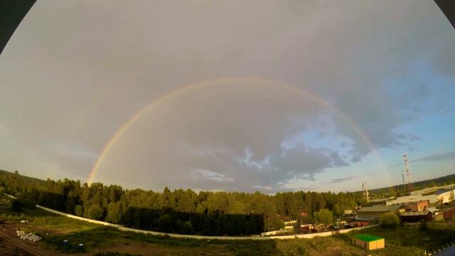 Рождение радуги. Timelapse смотреть онлайн