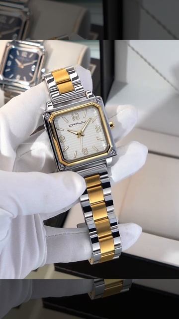CRRJU 5021 men stainless steel square quartz watch смотреть онлайн