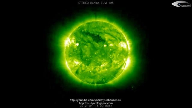 Review of UFO activity near the Sun for April 18, 2012. (HQ) смотреть онлайн