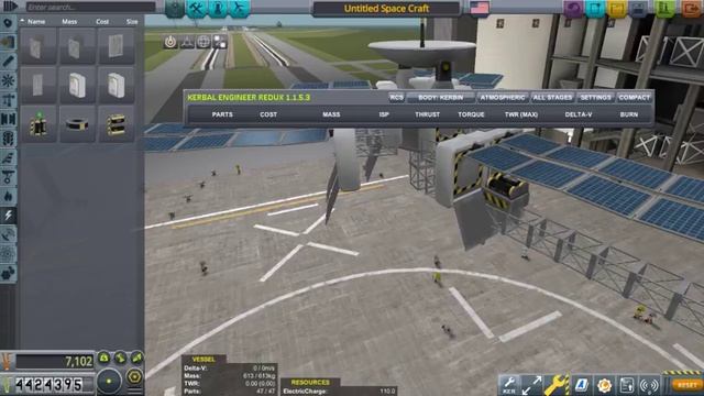 Building and Launch Juno Probe to Jool--Kerbal Space Program-- смотреть онлайн