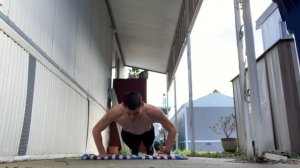 100 4 pump burpees (400 push-ups) in under 20 min! Staying ahead of the enemy.