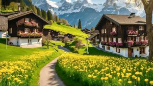 Гриндельвальд, Швейцария - самая удивительная швейцарская деревня, пешая прогулка в 4K | #шариклайф