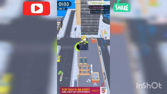 Hole.io | Out of map glitch!! INSANE! смотреть онлайн