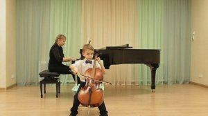 А Гречанинов « Утренняя прогулка», И. Волчков «Токката» , Зубков Дмитрий, 6 лет, виолончель