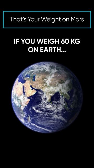 That’s Your Weight on Mars #shorts смотреть онлайн