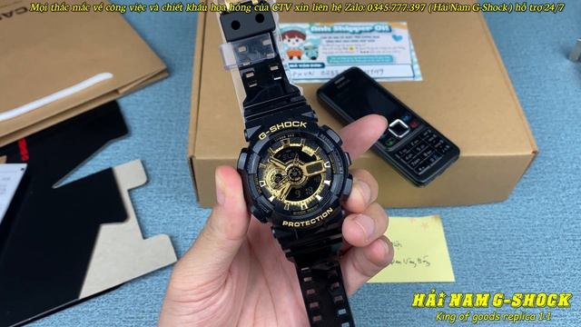 G-SHOCK GA-110GB-1A Đen Vàng Bóng | Vương Ngọc Huyền - Bắc Từ Liêm - Hà Nội | Hải Nam G-Shock смотреть онлайн