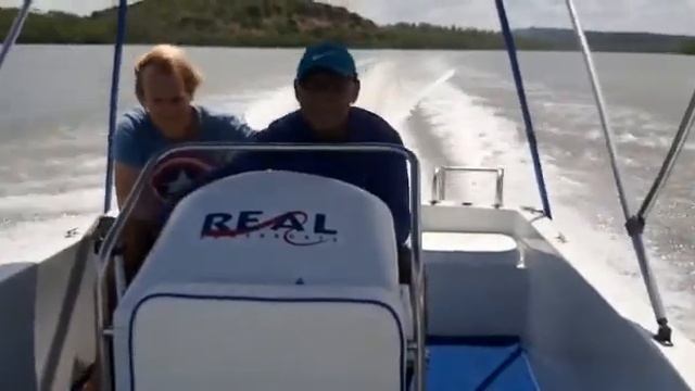 Testando motor Mercury 50 hp 2 tempos. смотреть онлайн