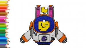 Как нарисовать Лунного Спраута из Бравл Старс 😀