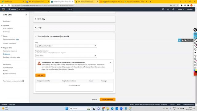 Aws database migration services | Aws Solution Architect Course | aws on job Training |